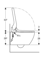 Geberit AquaClean Tuma Comfort rozsdamentes acél fali WC 146.293.FW.1