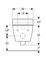 Geberit AquaClean Tuma Comfort fali WC fekete üveggel 146.293.SJ.1