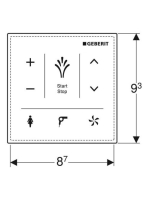 Fali kezelőpanel Geberit AquaClean számára, fehér üveg 147.038.SI.1