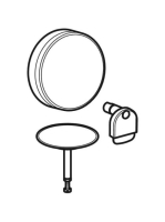 Geberit Split beépítő készlet d52, excenteres kádlefolyó készlethez összefolyóval, fehér 150.481.11.1