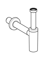 Geberit hátsó kifolyású búraszifon mosdóhoz d32, szeleptakaró rózsával, matt fekete 151.034.14.1