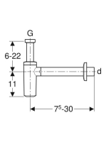 Geberit hátsó kifolyású búraszifon 151.034.21.1