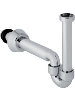 Geberit csőszifon vízszintes kifolyással, fényes króm 151.105.21.1