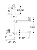 Geberit helytakarékos búraszifon mosdóhoz 151.116.11.1