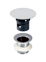 Geberit kifolyószelep szabad kifolyással, túlfolyó nélküli mosdókhoz, fényes króm 152.050.21.1