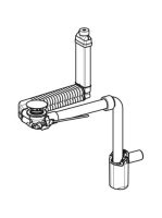 Geberit Clou helytakarékos mosdószifon, emelőrudas, Geberit One mosdóhoz, fehér 152.051.01.1