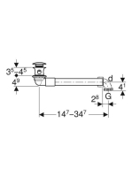 Geberit helytakarékos típusú kifolyószelep, külső szelepfedéllel 152.071.21.1