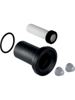 Geberit csatlakozókészlet fali WC-hez 18,5 cm, O-gyűrűvel, matt króm 152.404.46.1