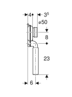 Geberit vizeldeszifon alsó kifolyású, fehér 152.951.11.1