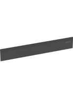 Geberit műanyag burkolatú takarólap falsík alatti összefolyóhoz, matt fekete 154.335.14.1