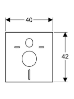 Geberit zajcsillapító (zajszigetelő) készlet fali WC és bidé számára 156050001 (156.050.00.1)