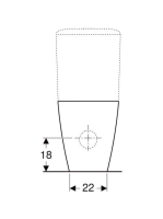 Geberit iCon Square álló monoblokk WC 35,5x63,5 cm, mélyöblítésű, vario kifolyású, fehér 200920000