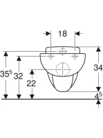 Geberit Bambini mélyöblítésű gyermek fali WC 201700000