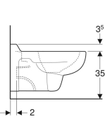 Geberit Bambini mélyöblítésű gyermek fali WC 201700000