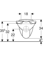 Geberit Bambini mélyöblítésű gyermek fali WC, ülőkepaddal, kárminvörös 201710000