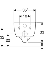 Geberit iCon fali WC csésze 204000000