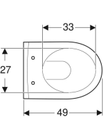 Geberit iCon compact fali WC csésze 204030000