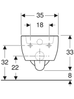 Geberit iCon compact fali WC csésze 204030000