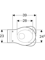 Geberit Bambini mélyöblítésű gyermek álló WC, hátsó kifolyású, oroszlánlábas 212000000