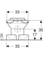 Geberit Bambini mélyöblítésű gyermek álló WC, hátsó kifolyású, oroszlánlábas 212000000