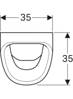 Geberit Aller hátsó bekötésű vizelde 236500000