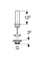 Geberit lefolyószelep állócsővel, mosdóhoz 240.648.00.1