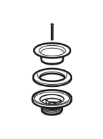 Geberit lefolyószelep mosdóhoz, rozsdamentes acél 241.503.00.1