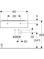 Geberit Bambini gyermekmosdó 60x40 cm, túlfolyó nélkül 326060000