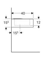 Geberit Bambini gyermekmosdó 60x40 cm, túlfolyó nélkül 326060000