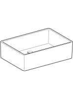 Geberit Publica többfunkciós öblítőmedence 60x40 cm, túlfolyó nélkül, fehér 360060000