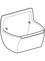 Geberit Publica kiöntőmedence 45 cm, túlfolyó nélkül 367200000