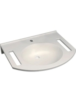 Geberit Publica mosdó kivágással 60x55 cm, túlfolyó nélkül 402160016