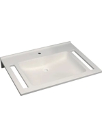 Geberit Publica akadálymentes mosdó 70x55 cm, szögletes, túlfolyó nélkül 402170016