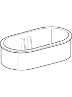 Geberit Bambini ovális gyerek fürdőkád 91x51,5 cm, alpin fehér 407010016