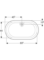 Geberit Bambini ovális gyerek fürdőkád 91x51,5 cm, alpin fehér 407010016