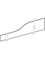Geberit Bambini elülső dekorpanel gyermekmosdóhoz, négy mosdócsaptelephez, bal oldali alacsony mosdóhoz, piros 430010227