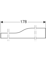 Geberit Bambini elülső dekorpanel gyermekmosdóhoz, négy mosdócsaptelephez, bal oldali alacsony mosdóhoz, zöld 430010229