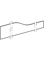 Geberit Bambini elülső dekorpanel gyermekmosdóhoz, négy mosdócsaptelephez, jobb oldali alacsony mosdóhoz, sárga 430060304