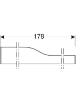Geberit Bambini elülső dekorpanel gyermekmosdóhoz, négy mosdócsaptelephez, jobb oldali alacsony mosdóhoz, sárga 430060304