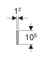 Geberit Bambini elülső dekorpanel gyermekmosdóhoz, két mosdócsaptelephez, kék 430210226