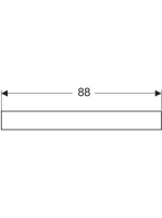 Geberit Bambini elülső dekorpanel gyermekmosdóhoz, két mosdócsaptelephez, sárga 430210304