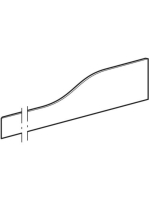 Geberit Bambini elülső dekorpanel gyermekmosdóhoz, három mosdócsaptelephez, bal oldali alacsony mosdóhoz, piros 430310227