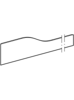 Geberit Bambini elülső dekorpanel gyermekmosdóhoz, három mosdócsaptelephez, jobb oldali alacsony mosdóhoz, piros 430360227