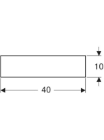Geberit Bambini oldalsó dekorpanel gyermekmosdóhoz, alacsony mosdóhoz, sárga 431020304