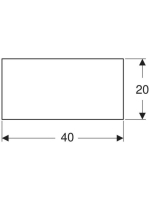 Geberit Bambini oldalsó dekorpanel gyermekmosdóhoz, magas mosdóhoz, kék 431030226