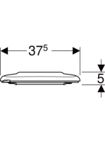 Geberit Selnova Comfort akadálymentes WC-ülőke, fehér 500.133.00.1