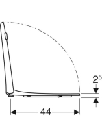 Geberit Selnova Comfort akadálymentes WC-ülőke, fehér 500.133.00.1
