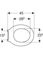 Geberit Selnova Comfort akadálymentes WC-ülőkarima, vörös 500.134.00.2