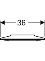 Geberit Selnova Comfort akadálymentes WC-ülőkarima, vörös 500.134.00.2