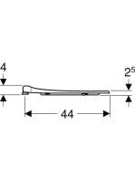 Geberit Selnova Comfort akadálymentes WC-ülőkarima, fehér 500.134.01.1